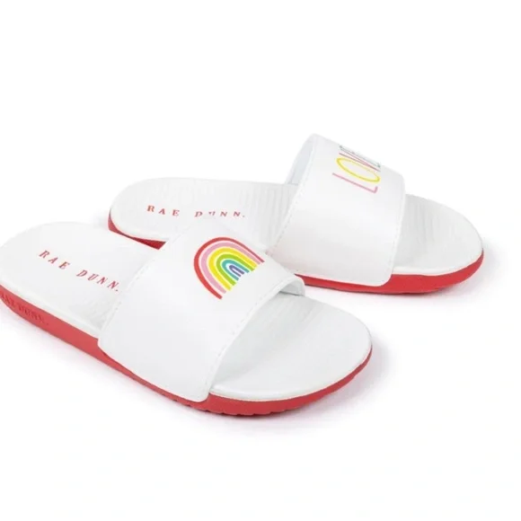 NWT Rae Dunn. Slides “Love.” White Rainbow - Picture 2 of 2